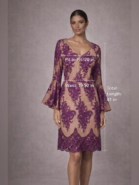 💜Midnight Velvet Purple and Tan Midi Dress